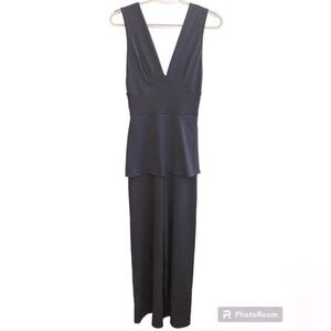 Susana Monaco Sleeveless Layered Jumpsuit in size S, sample piece, NWT, dk grey